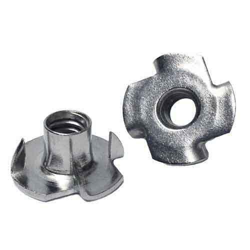 TN14S 1/4"-20 Tee Nut, 4 Prong, Coarse. 18-8 Stainless